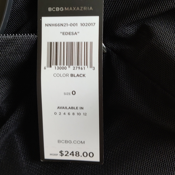 BcbgMaxazria Mesh Inset Mini Cocktail Dress - Picture 4 of 7